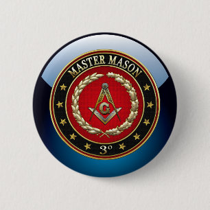 Chapa Redonda De 5 Cm [500] Master Mason, 3er grado [Edición Especial]