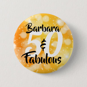 Chapa Redonda De 5 Cm 50 y fabuloso cumpleaños personalizado