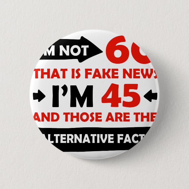 Chapa Redonda De 5 Cm 60.os regalos de cumpleaños años (Anverso)