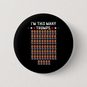 Chapa Redonda De 5 Cm 65 Aniversario de la muerte de Trump