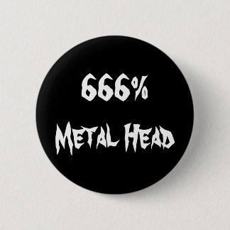 Chapa Redonda De 5 Cm 666% de cabeza Metalizado