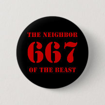 667 El vecino de la bestia (rojo sobre negro)