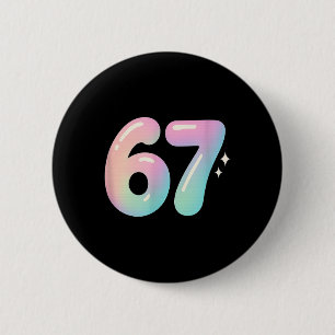Chapa Redonda De 5 Cm 67 Aura Energy Alpha jerga meme de Internet