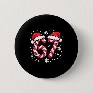 Chapa Redonda De 5 Cm 67 bastones de caramelo Santa
