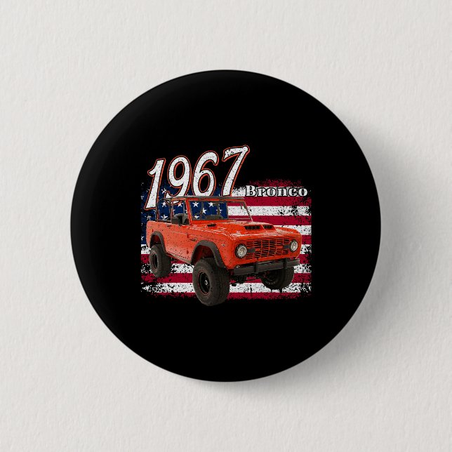 Chapa Redonda De 5 Cm 67 Bronco Suv Car (Anverso)