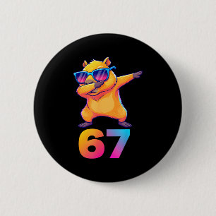 Chapa Redonda De 5 Cm 67 Carpincho Seis Siete Meme Animal Carpincho Geni