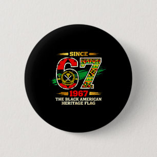 Chapa Redonda De 5 Cm 67 Desde 1967 Bandera de orgullo de la herencia ne