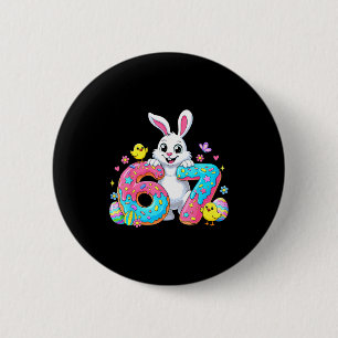 Chapa Redonda De 5 Cm 67 divertido meme de conejito conejo de Pascua de 