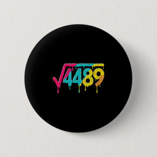 Chapa Redonda De 5 Cm 67 Helado Goteo Meme Raíz Cuadrada 4489 jerga Té