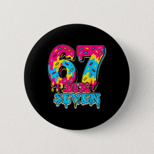 Chapa Redonda De 5 Cm 67 Helado Goteo Softll Gen Alpha jerga Seis Siete
