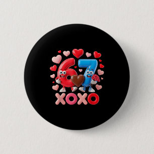 Chapa Redonda De 5 Cm 67 Lindo Seis Siete Gen Meme Pareja Aniversario Va