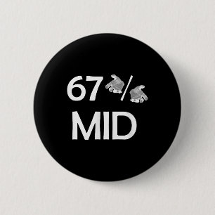 Chapa Redonda De 5 Cm 67% Manos de Meme Divertida Tendencia de Internet 