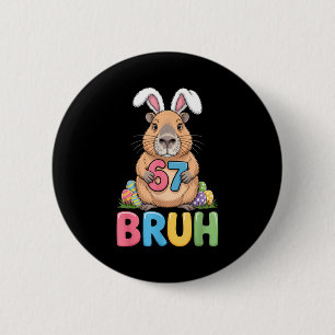 Chapa Redonda De 5 Cm 67 Meme 6 7 Bruh Seis Siete Pascua Capybara Niños