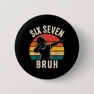 Chapa Redonda De 5 Cm 67 Meme 6 7 Números Bailando Six Seven Bruh