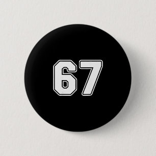 Chapa Redonda De 5 Cm 67 Meme 6 7 Números Seis Sete Meninos Crianças Div