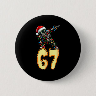 Chapa Redonda De 5 Cm 67 Meme de Halloween 6 7 Números Seis Siete Divert