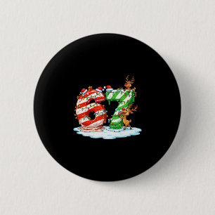 Chapa Redonda De 5 Cm 67 Meme de Navidad 6 7 Números Seis Siete Gen Z Al