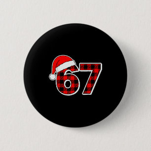 Chapa Redonda De 5 Cm 67 Meme Divertido Navidad Cuadro Rojo Xmas Pijamas