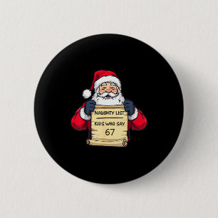 Chapa Redonda De 5 Cm 67 Meme Divertido Seis Siete Navidad Para Hombres 