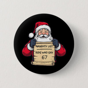 Chapa Redonda De 5 Cm 67 Meme Divertido Seis Siete Navidad Para Hombres