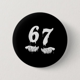 Chapa Redonda De 5 Cm 67 Meme Humor Número 6 7