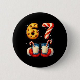 Chapa Redonda De 5 Cm 67 Meme Navidad Galleta Caña de Caramelo Divertido
