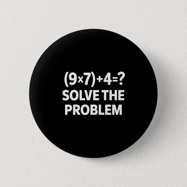 Chapa Redonda De 5 Cm 67 Meme Pemdas maestro de matemáticas elemental  (Anverso)