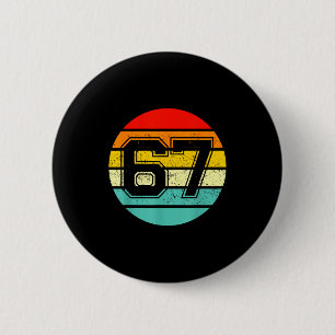 Chapa Redonda De 5 Cm 67 Meme Seis Siete 6 7 Meme Número Divertido Vinta