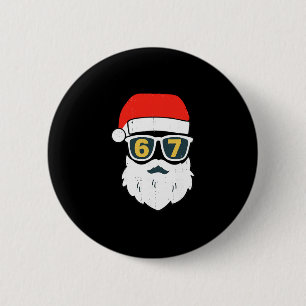 Chapa Redonda De 5 Cm 67 Meme Seis Siete Cara de Santa Niños Hombres Chi