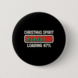 Chapa Redonda De 5 Cm 67 Meme Seis Siete Espíritu Navideño Cargando Gen