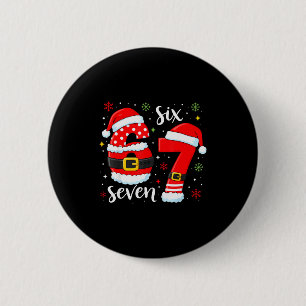 Chapa Redonda De 5 Cm 67 Meme Seis Siete Santa 6 7 Navidad Divertida Chi