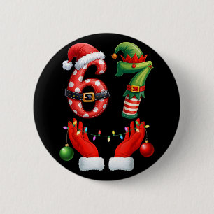 Chapa Redonda De 5 Cm 67 Navidad 6 7 Meme Pijama Fiesta Gen Alpha Sl