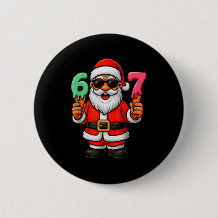 Chapa Redonda De 5 Cm 67 Navidad Divertido Seis Siete Helado Meme 67 Nav