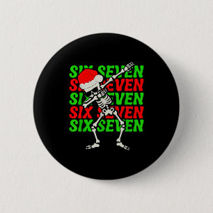 Chapa Redonda De 5 Cm 67 Navidad Divertido Seis Siete Meme Cerebrotorpe 