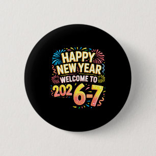 Chapa Redonda De 5 Cm 67 Nochevieja - Feliz Año Nuevo 2026-7 Divertido 6