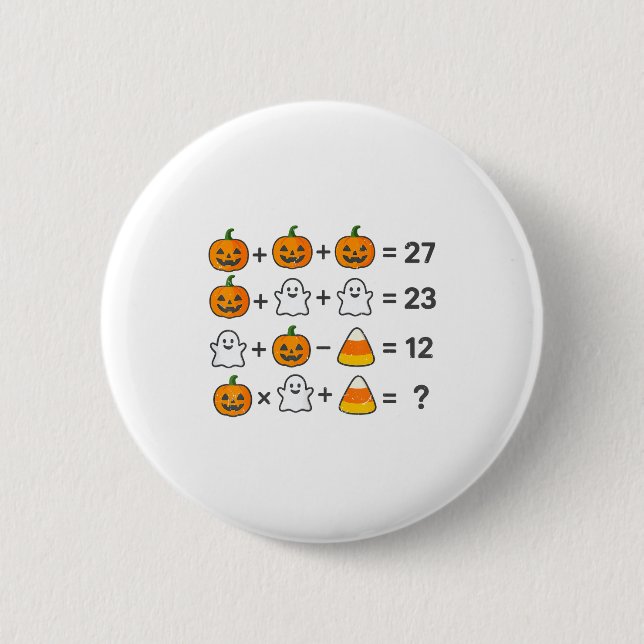 Chapa Redonda De 5 Cm 67 Order Operations Math Teacher Halloween Costume (Anverso)