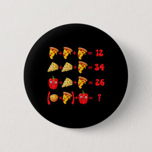 Chapa Redonda De 5 Cm 67 Pizza Meme Rompecabezas de lógica matemática 