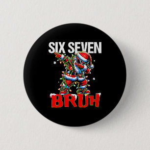 Chapa Redonda De 5 Cm 67 Seis Siete Burh Santa Navidad 6 7 Meme Hombres 