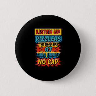 Chapa Redonda De 5 Cm 67 Six Seven 6 7 Diseño de Meme Divertido 6 7 Sigm