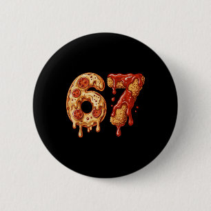 Chapa Redonda De 5 Cm 67 Six Seven 6-7 Pizza & Chicken Nugget - Bra de n