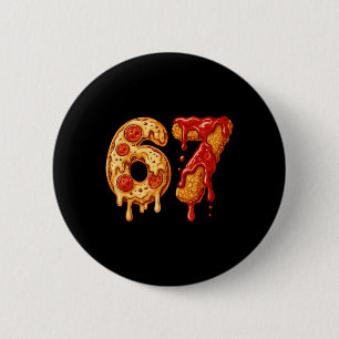 Chapa Redonda De 5 Cm 67 Six Seven 6-7 Pizza Y Nuggets De Pollo - Brainr