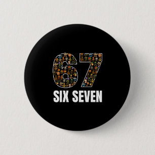 Chapa Redonda De 5 Cm 67 Six Seven Italian Brainrot Gen Alpha Slang Meme