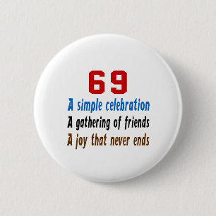 Chapa Redonda De 5 Cm 69 diseños del cumpleaños