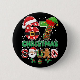 Chapa Redonda De 5 Cm 6-7 Christmas Squad Divertido 67 Seis Siete Meme N