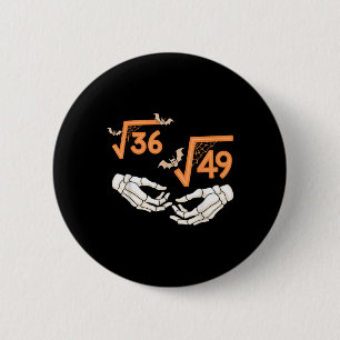 Chapa Redonda De 5 Cm 6 7 Halloween Matemáticas Raíz Cuadrada 67 Meme Ge