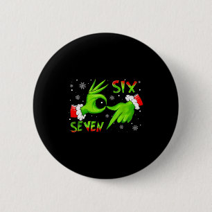 Chapa Redonda De 5 Cm 6 7 Seis Siete Mano Gen Z Alpha Meme Slang Navidad