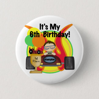 Chapa Redonda De 5 Cm 6tas camisetas y regalos del cumpleaños del coche