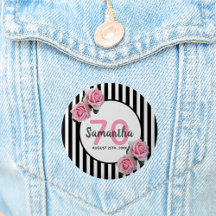 70 años rosas rosas rosas negras rayas blancas