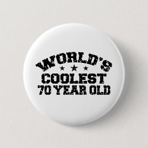 Chapa Redonda De 5 Cm 70 cumpleaños