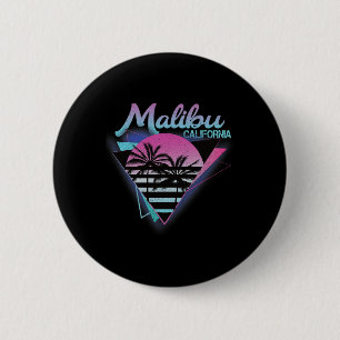 Chapa Redonda De 5 Cm 70s 80s En la ciudad de California Malibu surfeand